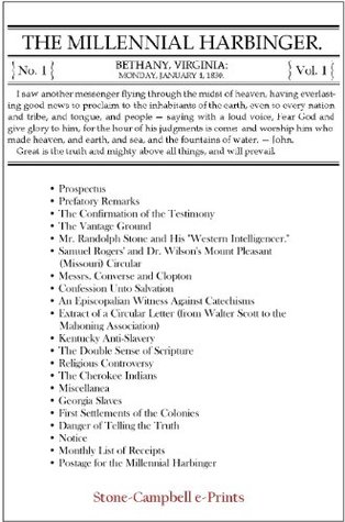 Millennial Harbinger (Number 1, January, 1830)