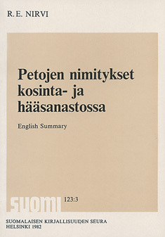 Petojen nimitykset kosinta- ja hääsanastossa