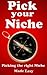 Pick Your Niche - A Simple 4-Step System to Find a Niche for ... by Tal Gur