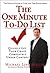 The One Minute To-Do List