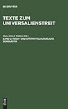 Hoch- und spätmittelalterliche Scholastik: Lateinische Texte des 13.–15. Jahrhunderts (Texte Zum Universalienstreit) (German Edition)
