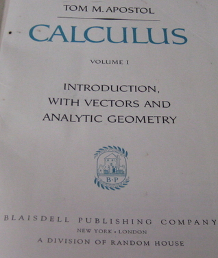 Calculus, Volume 1: Introduction, with Vectors and Analytic Geometry