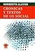 Crónicas y textos de lo social.