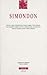 Simondon (Annales de L'Institut de Philosophie de L'Universit... by Researcher Pascal Chabot