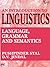 AN INTRODUCTION TO LINGUISTICS by Pushpinder Syal
