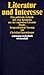 Literatur und Interesse: Eine politische Ästhetik mit zwei Beispielen aus der Englischen Literatur