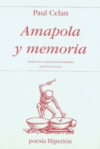 Portada de Amapola y memoria, de Paul Celan