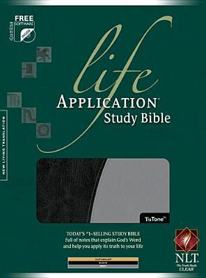 Holy Bible; Life Application Study Bible: New Living Translation, Black and Grey Tutone, Leatherlike