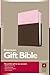 Premium Gift Bible NLT, TuTone (LeatherLike, Pink/Dark Brown, Red Letter)