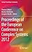 Proceedings of the European Conference on Complex Systems 2012 (Springer Proceedings in Complexity)