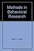 Methods in Behavioral Research