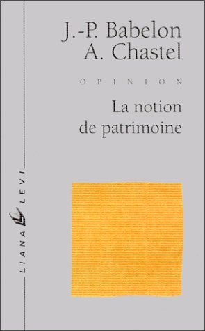 La notion de patrimoine (Paperback)