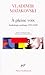 À pleine voix. Anthologie poétique 1915-1930