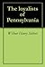 The loyalists of Pennsylvania