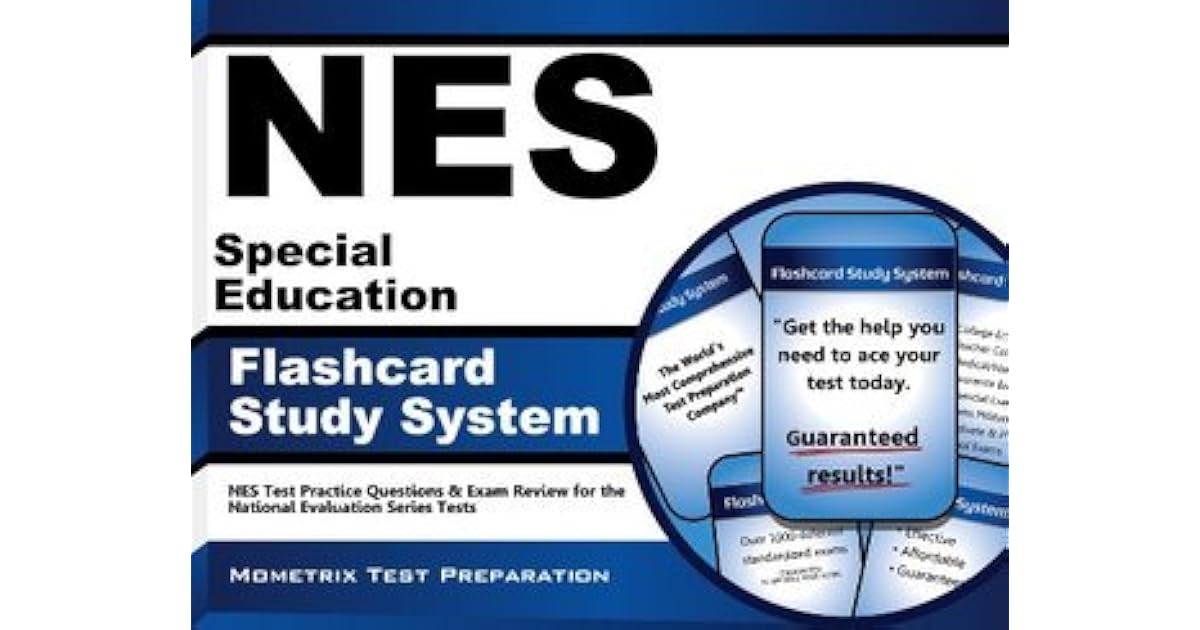 Nes Special Education Flashcard Study System Nes Test Practice