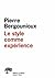 Le Style comme expérience