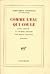 Comme L'eau Qui Coule by Marguerite Yourcenar