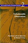 Unfashionable Observations by Friedrich Nietzsche