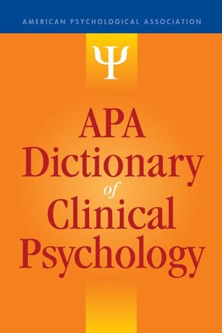 APA Dictionary of Clinical Psychology (Kindle Edition)