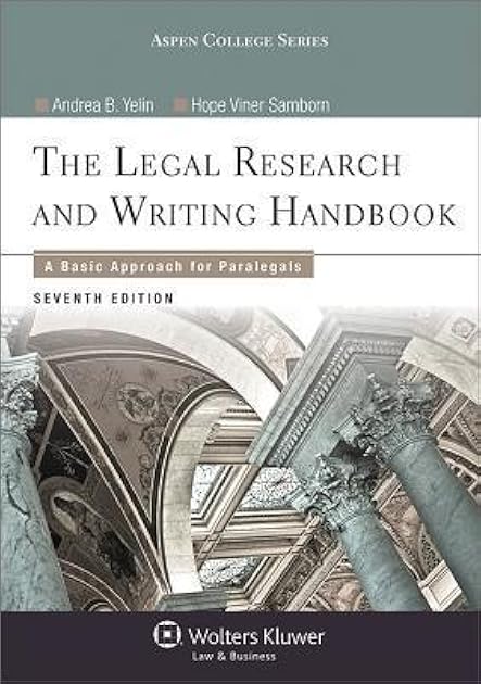 Legal Research and Writing Handbook: A Basic Approach for Paralegals (Aspen College)