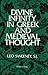 Divine Infinity in Greek and Medieval Thought