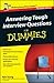 Answering Tough Interview Questions for Dummies