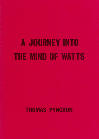 A Journey Into the Mind of Watts (chapbook)