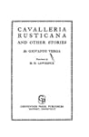 Cavalleria rusticana, and other stories