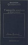 Y enseguida anochece y otros poemas by Salvatore Quasimodo