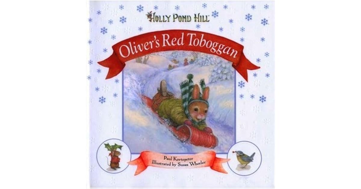 Holly Pond Hill Oliver's Red Toboggan by Paul F. Kortepeter