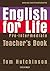 English For Life Pre-intermediate Teacher's Book