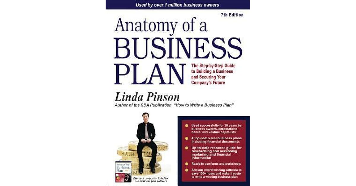 Pinson anatomy of a business plan 8th edition picture