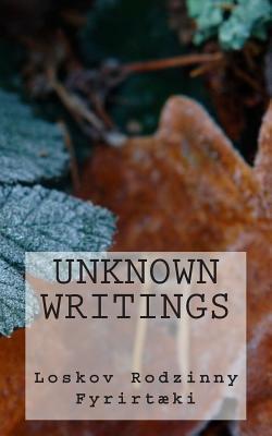 Unknown Writings: Poetry Edition