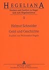 Geist und Geschichte: Studien zur Philosophie Hegels (Hegeliana) (German Edition)
