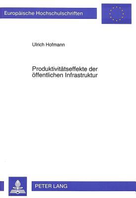 Produktivitätseffekte der öffentlichen Infrastruktur: Meßkonzepte und empirische Befunde für Hamburg (Europäische Hochschulschriften / European ... Universitaires Européennes)