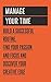 Manage Your Time: how to ma...
