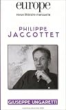 Revue Europe. Philippe Jaccottet