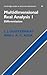 Multidimensional Real Analysis Volume I: Differentiation. Cambridge Studies in Advanced Mathematics Volume 86
