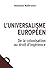 L'universalisme européen : ...