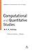 Computational and Quantitative Studies. Collected Works of M. A. K. Halliday, Volume 6.