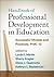 Handbook of Professional Development in Education