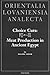 Choice Cuts: Meat Production in Ancient Egypt (Orientalia Lovaniensia Analecta)