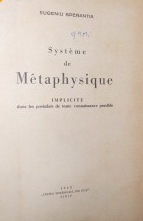 Système de métaphysique implicite dans les postulats de toute connaissance possible
