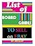 List of Board Games To Sell On Ebay (Ebay List of Items to Sell on Ebay Book 1)