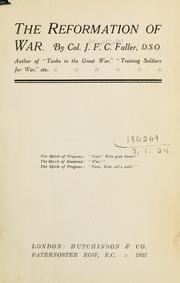 The Reformation of War (Unknown Binding)