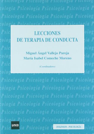 Portada de Lecciones de Terapia de Conducta, de Miguel Ángel Vallejo Pareja
