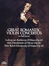 Great Romantic Violin Concertos in Full Score (Dover Orchestral Music Scores)