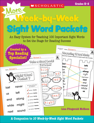 MORE Week-by-Week Sight Word Packets
