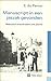 Manuscript in een jaszak gevonden / Manuscrit trouvé dans une poche