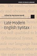 Late Modern English Syntax